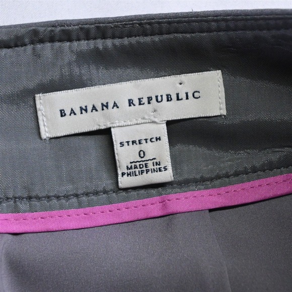Banana Republic 0 Gray Stretch Womens‎ A-Line Skirt - Picture 3 of 8
